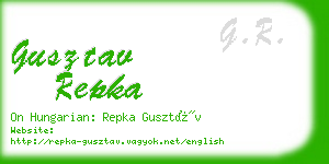 gusztav repka business card